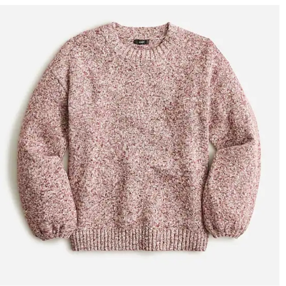 J.crew Puff-sleeve crewneck sweater -s